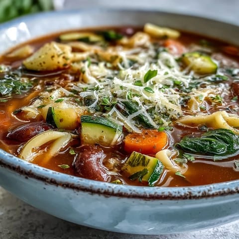 Hearty Italian Minestrone Soup
