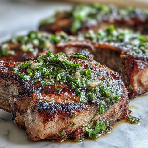 Lamb Chops with Mint Gremolata