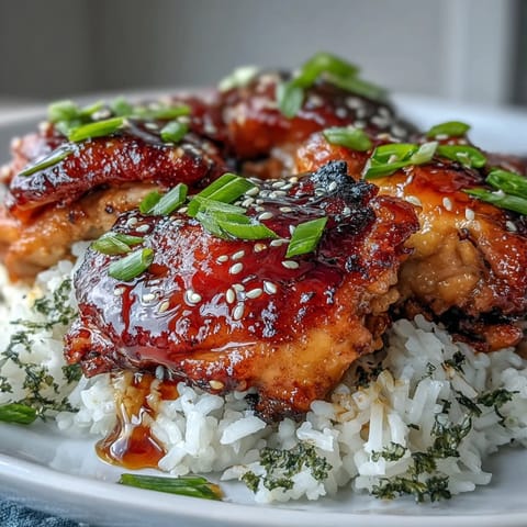 Honey Garlic Chicken Rice