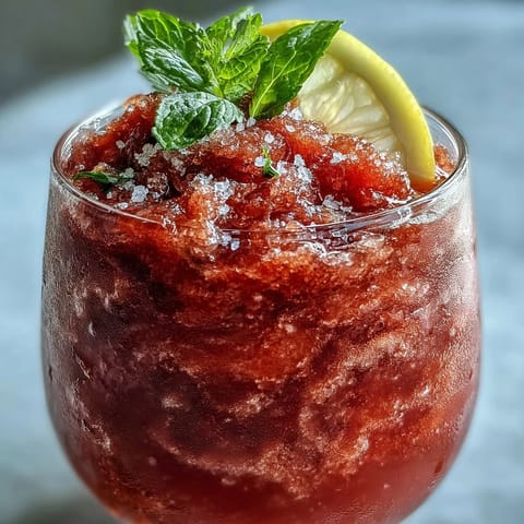 Frozen Strawberry Lemonade Slushie