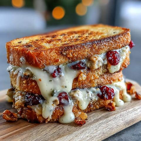 Turkey Cranberry Grilled Cheese
