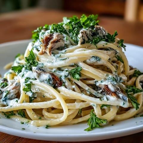 Tender sardines coated in zesty lemon cream sauce, a quick weeknight Creamy Sardine Lemon Pasta.
