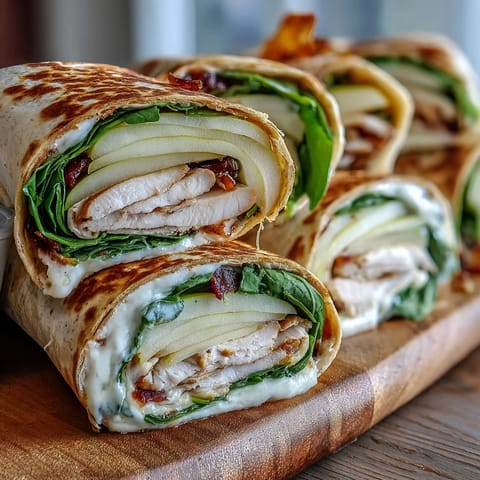 Delicious Pear Turkey Cheddar Wraps ready in minutes for a quick lunch.