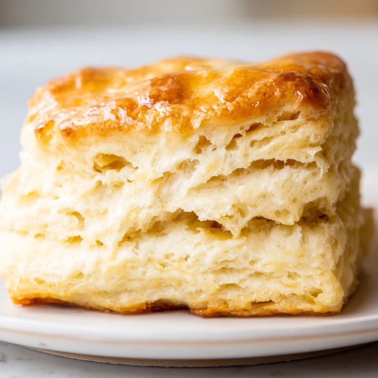 Warm Buttermilk Biscuits split open to reveal a soft, tender crumb, perfect with fried chicken.