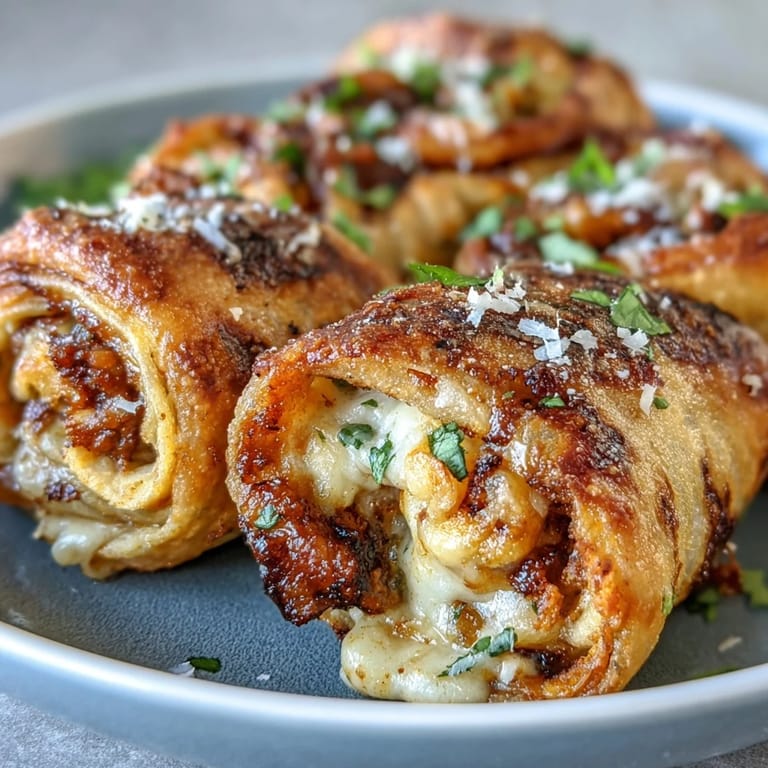 Quick Air Fryer Pizza Roll Ups, a delicious, golden snack perfect for any time.