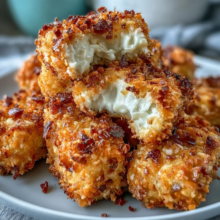 Tender air fryer tofu nuggets, showcasing their irresistible crispy coating.