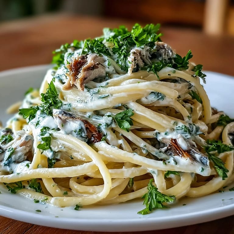 Tender sardines coated in zesty lemon cream sauce, a quick weeknight Creamy Sardine Lemon Pasta.