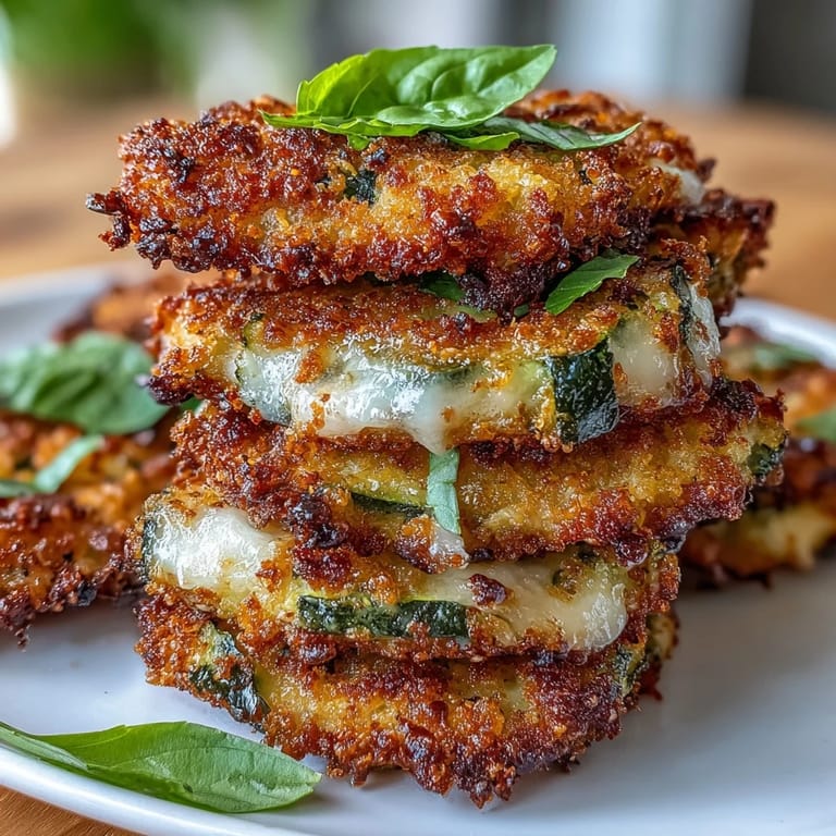 Savory Crispy Zucchini Pizza Bites with bubbling cheese, ready to be devoured as a snack.